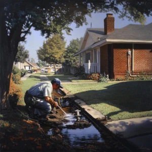a boy who cleans septic systems
