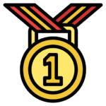 a first-place medal