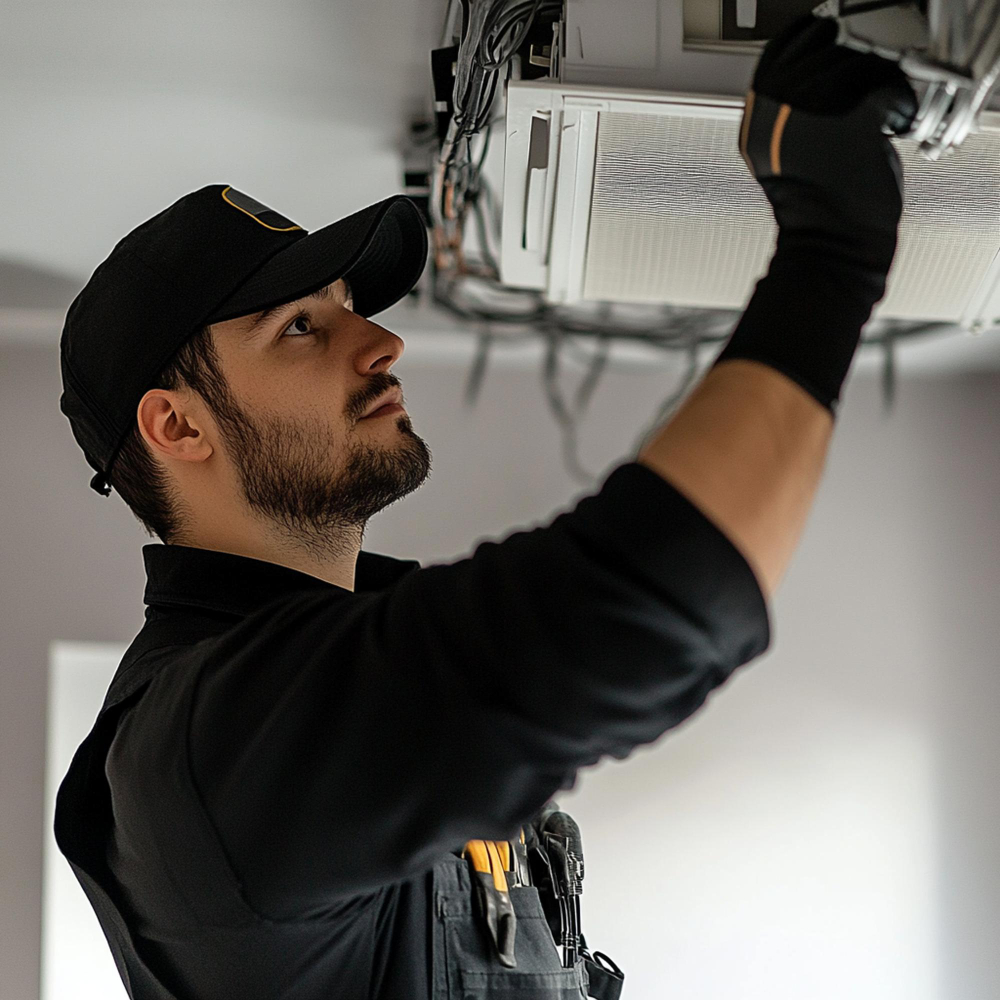 a guy doing repairs